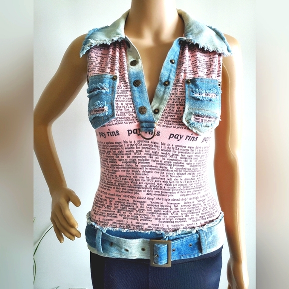 Papaya Tops - PAPAYA Gazette Jeans Top